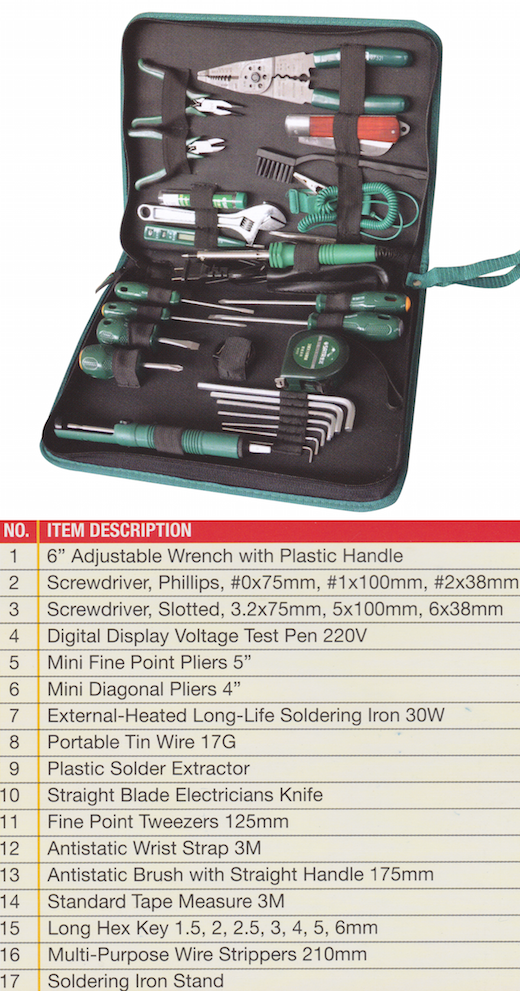 SATA 03760 27pc Electronic Tool Set